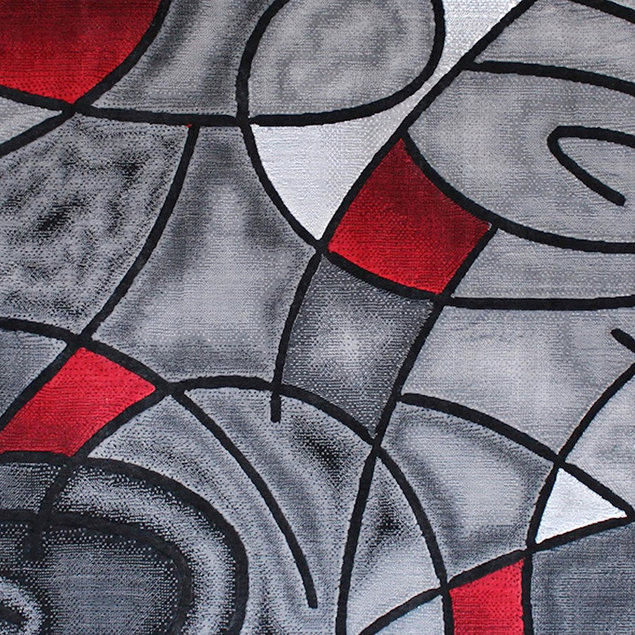 Flash Furniture Jubilee 5X7 Abstract Area Rug, Red