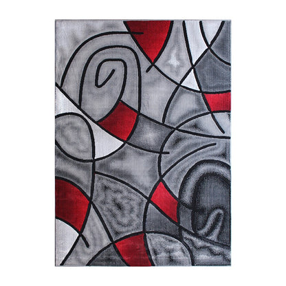 Flash Furniture Jubilee 6X9 Abstract Area Rug, Red
