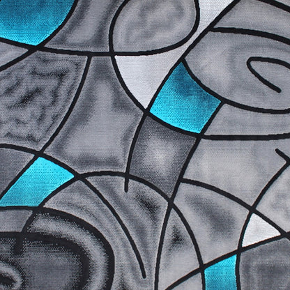 Flash Furniture Jubilee 6X9 Abstract Rug, Turquoise