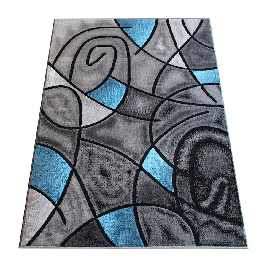 Flash Furniture Jubilee 8X10 Abstract Area Rug, Blue