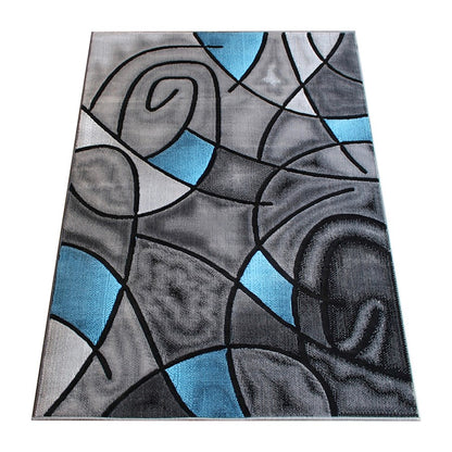 Flash Furniture Jubilee 8X10 Abstract Area Rug, Blue
