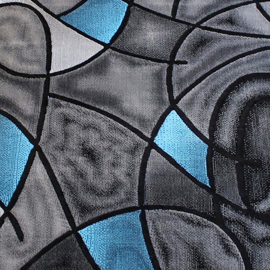 Flash Furniture Jubilee 8X10 Abstract Area Rug, Blue