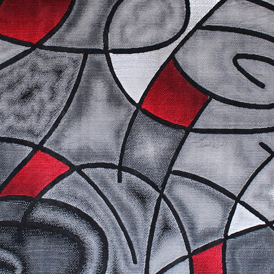Flash Furniture Jubilee 8X10 Abstract Area Rug, Red