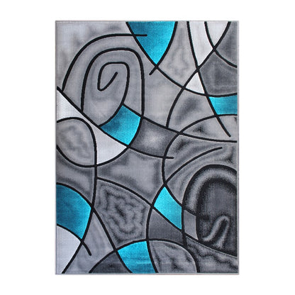 Flash Furniture Jubilee 8X10 Abstract Rug, Turquoise