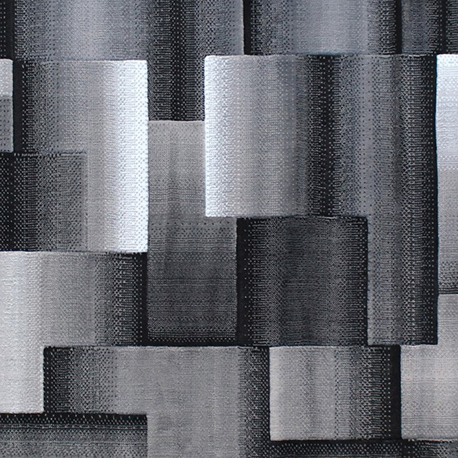 Flash Furniture Elio 8X10 Block Area Rug, Grey