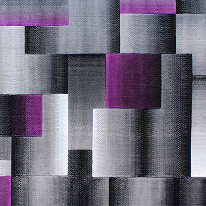 Flash Furniture Elio 8X10 Block Area Rug, Purple