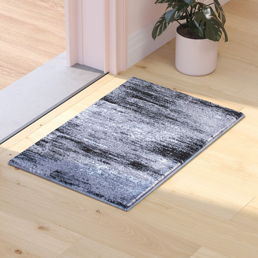 Flash Furniture Rylan 2X3 Abstract Area Rug, Grey