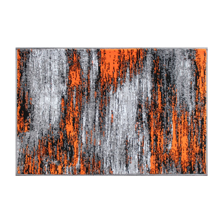 Flash Furniture Rylan 2X3 Abstract Area Rug, Orange