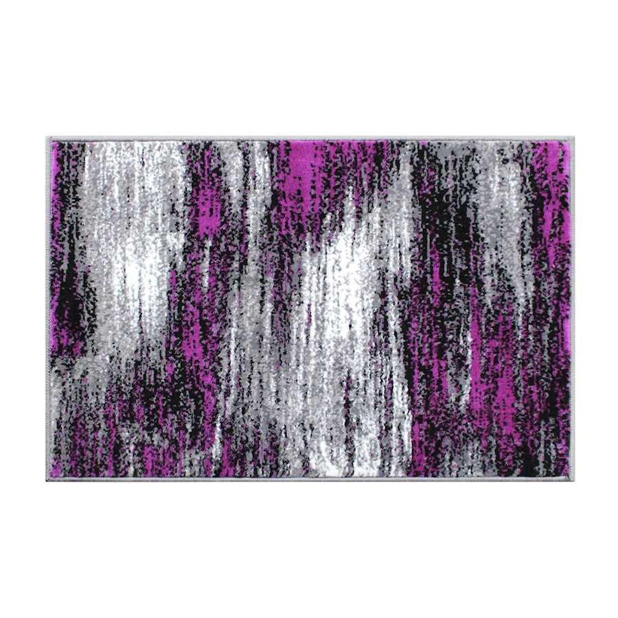 Flash Furniture Rylan 2X3 Abstract Area Rug, Purple
