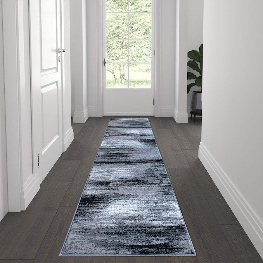 Flash Furniture Rylan 2X7 Abstract Area Rug, Grey
