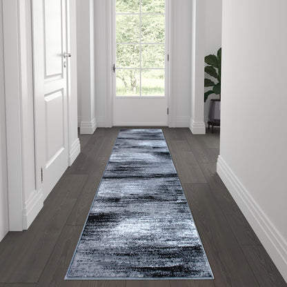 Flash Furniture Rylan 2X7 Abstract Area Rug, Grey
