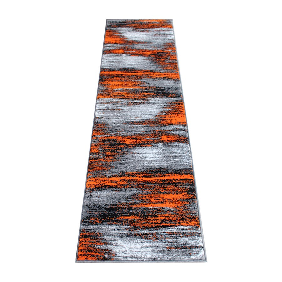 Flash Furniture Rylan 2X7 Abstract Area Rug, Orange