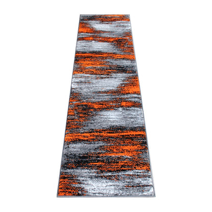 Flash Furniture Rylan 2X7 Abstract Area Rug, Orange