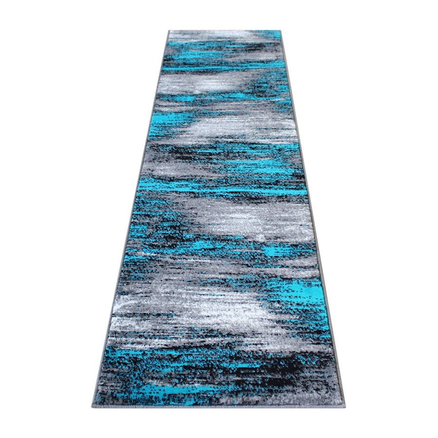 Flash Furniture Rylan 2X7 Abstract Rug, Turquoise