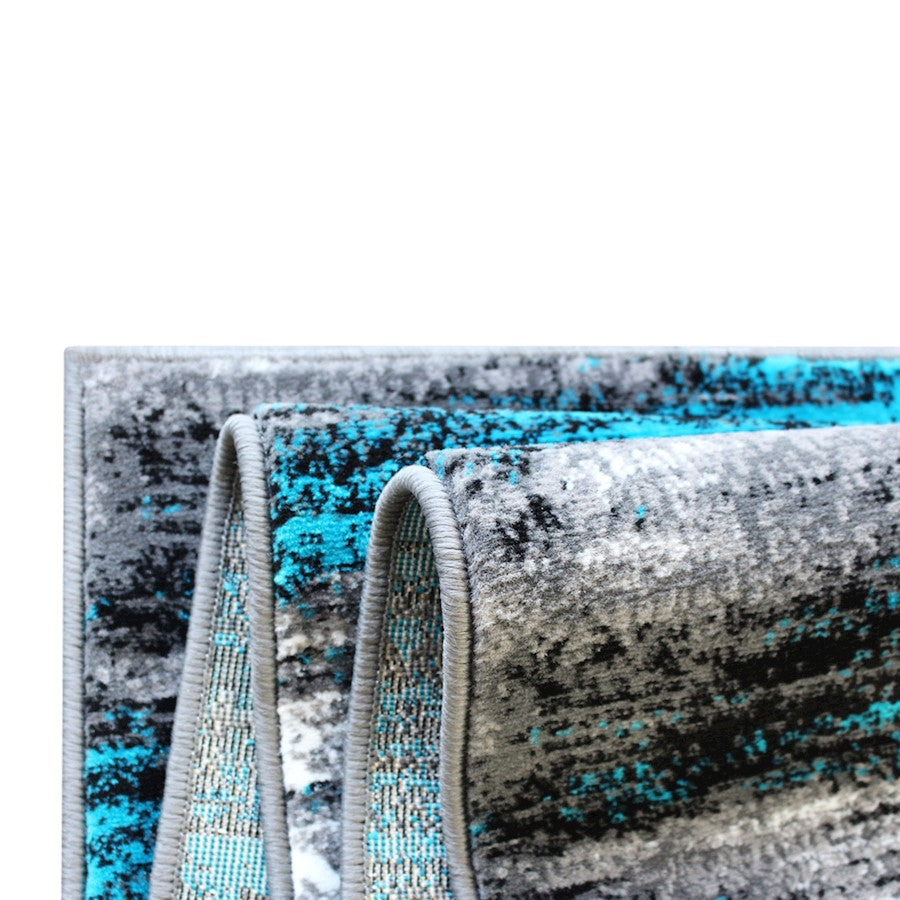 Flash Furniture Rylan 2X7 Abstract Rug, Turquoise