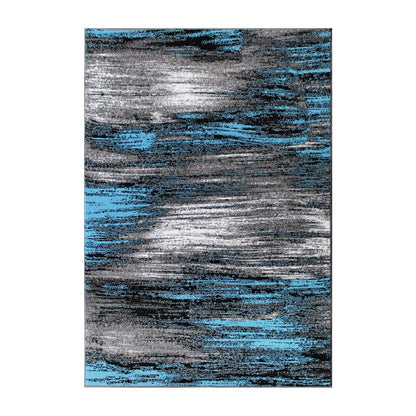 Flash Furniture Rylan 5X7 Abstract Area Rug, Blue