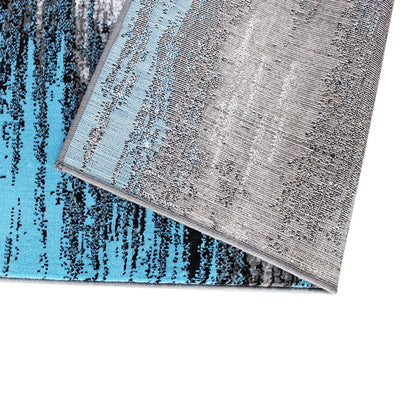 Flash Furniture Rylan 5X7 Abstract Area Rug, Blue