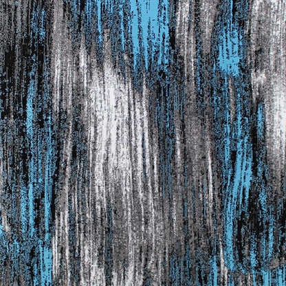 Flash Furniture Rylan 5X7 Abstract Area Rug, Blue
