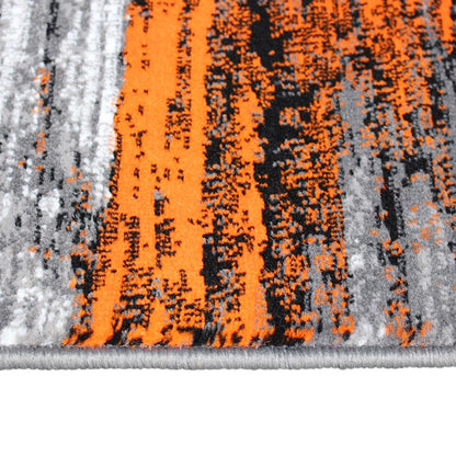 Flash Furniture Rylan 5X7 Abstract Area Rug, Orange