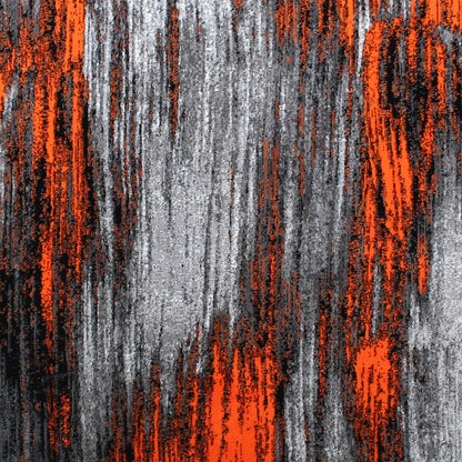 Flash Furniture Rylan 5X7 Abstract Area Rug, Orange