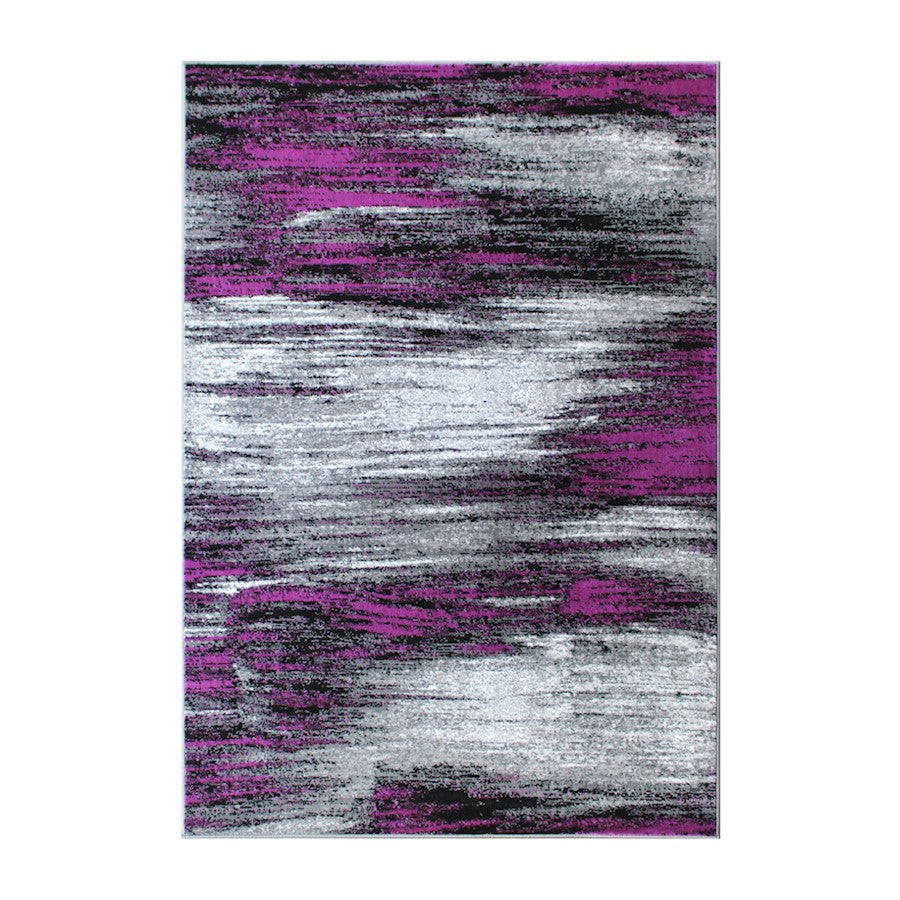 Flash Furniture Rylan 5X7 Abstract Area Rug, Purple