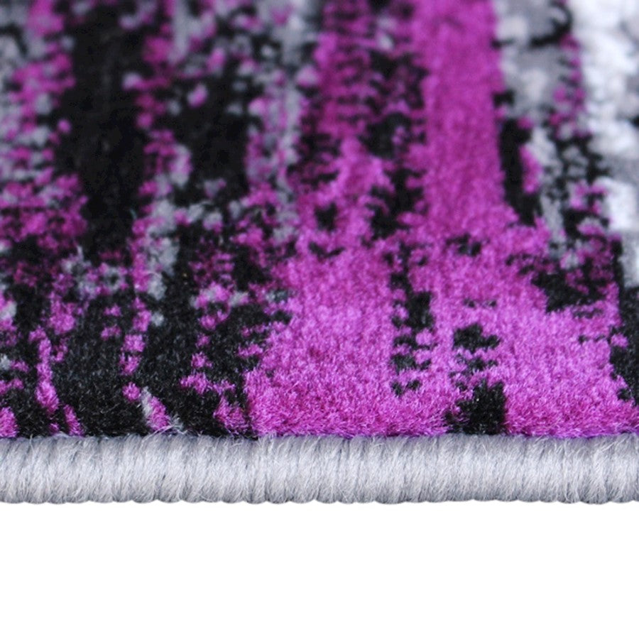Flash Furniture Rylan 5X7 Abstract Area Rug, Purple
