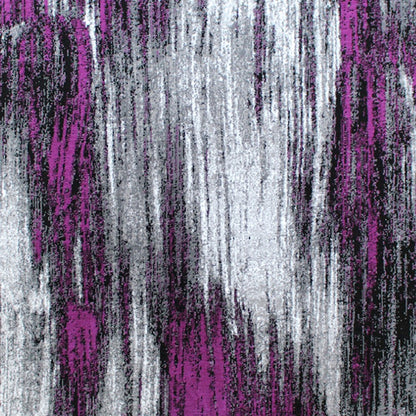 Flash Furniture Rylan 5X7 Abstract Area Rug, Purple