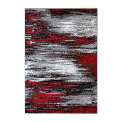 Flash Furniture Rylan 5X7 Abstract Area Rug, Red