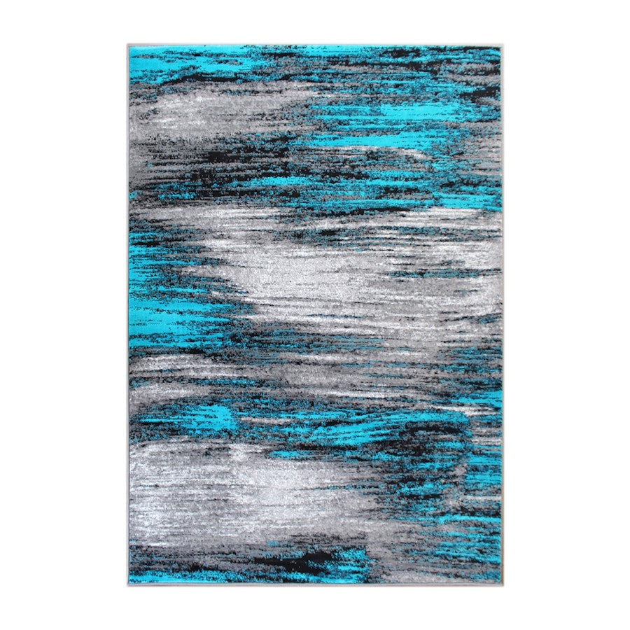 Flash Furniture Rylan 5X7 Abstract Rug, Turquoise