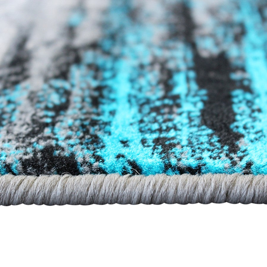 Flash Furniture Rylan 5X7 Abstract Rug, Turquoise