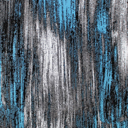 Flash Furniture Rylan 8X10 Abstract Area Rug, Blue