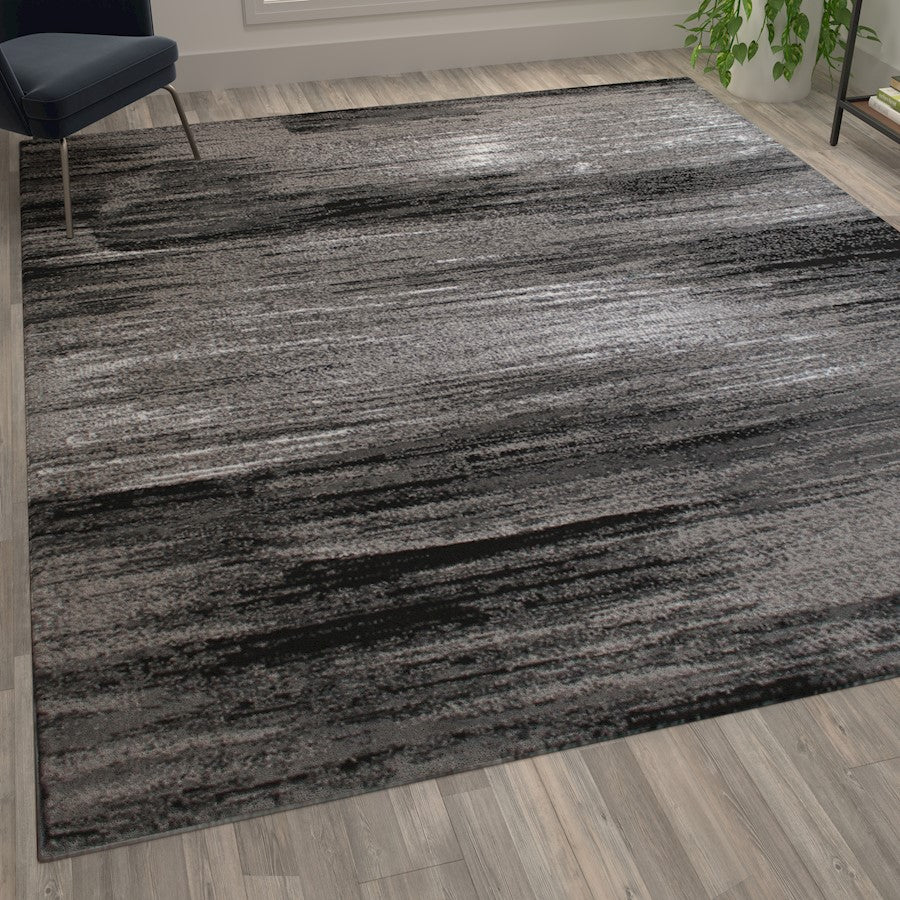 Flash Furniture Rylan 8X10 Abstract Area Rug, Grey