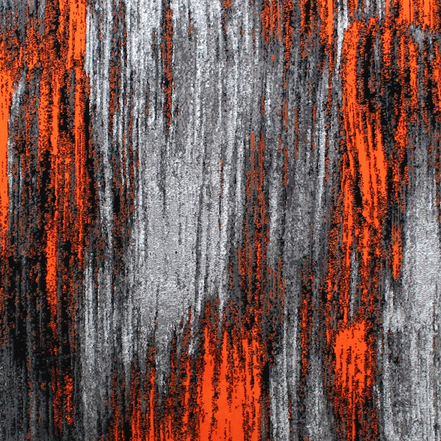 Flash Furniture Rylan 8X10 Abstract Area Rug, Orange