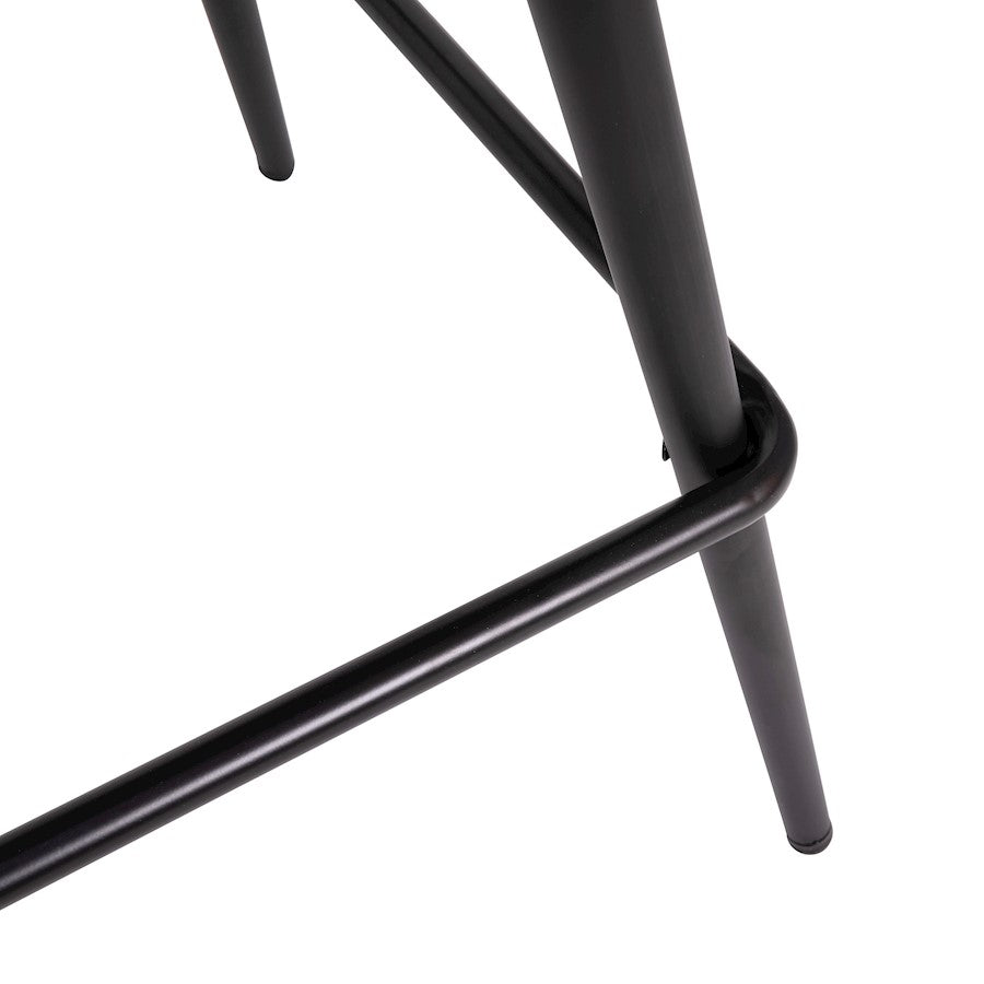 Flash Furniture Lyla 26" Barstool, Pack Of 2, Black