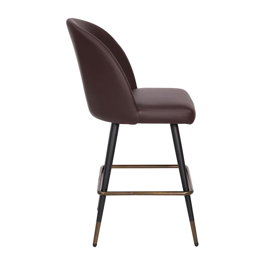 Flash Furniture Lyla 26" Barstool, Pack Of 2, Brown