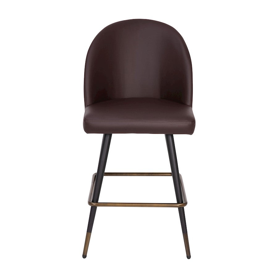 Flash Furniture Lyla 26" Barstool, Pack Of 2, Brown