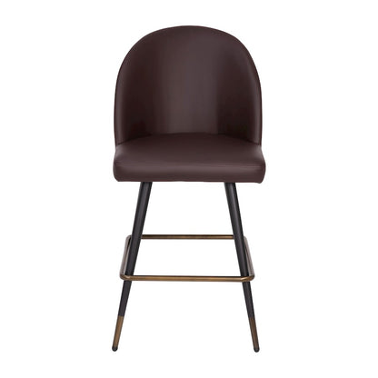 Flash Furniture Lyla 26" Barstool, Pack Of 2, Brown