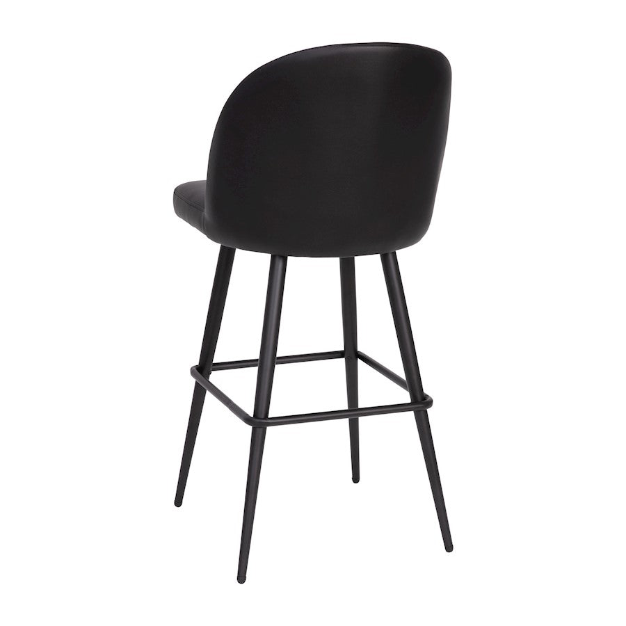 Flash Furniture Lyla 30" Barstool, Pack Of 2,, Black