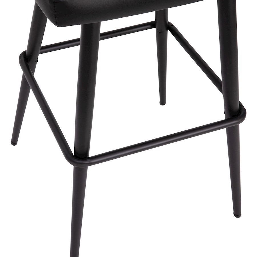 Flash Furniture Lyla 30" Barstool, Pack Of 2,, Black