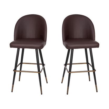 Flash Furniture Lyla 30" Barstool, Pack Of 2, Brown