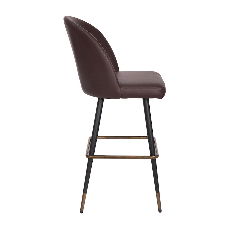 Flash Furniture Lyla 30" Barstool, Pack Of 2, Brown