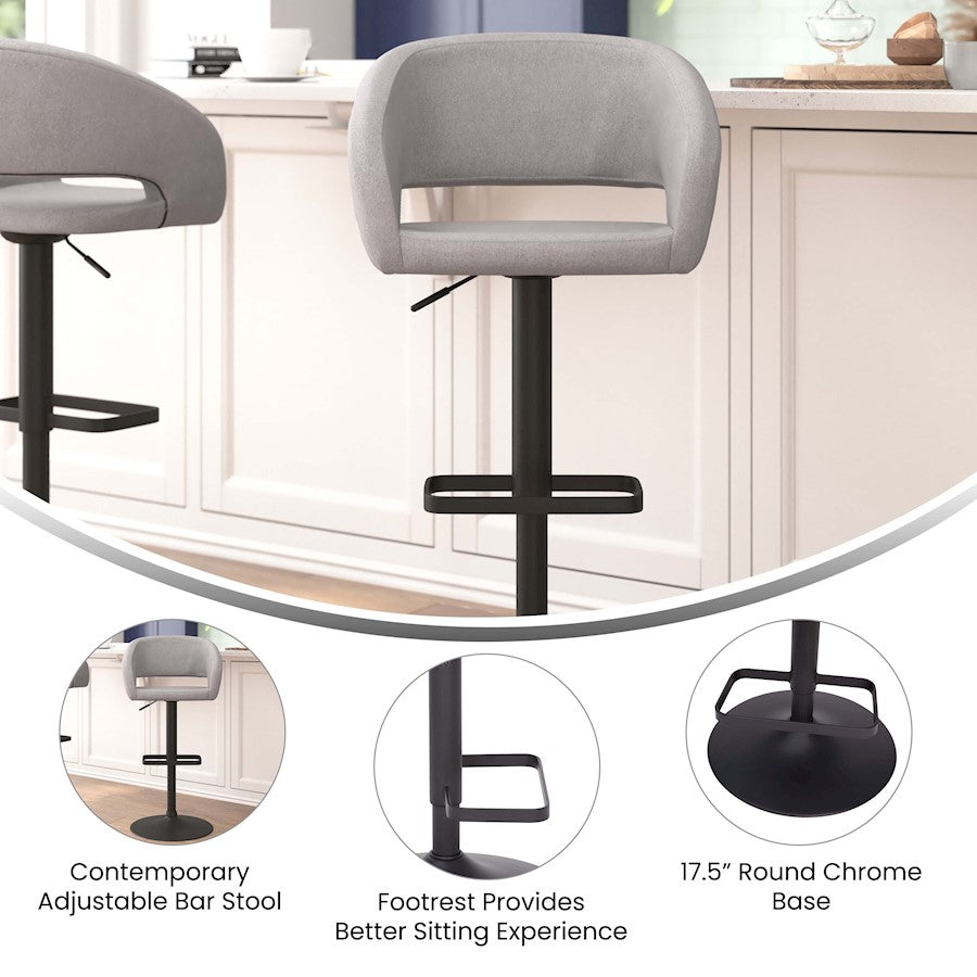 Flash Furniture Erik Barstool, Gray