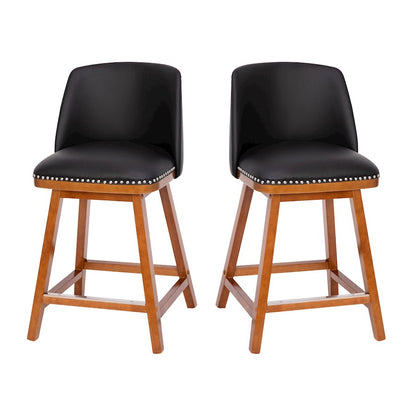 Flash Furniture Julia 24" Stool, Pack Of 2, Black