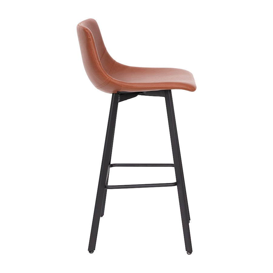 Flash Furniture Caleb 30" Stool, Pack Of 2, Cognac