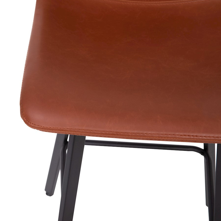 Flash Furniture Caleb 30" Stool, Pack Of 2, Cognac