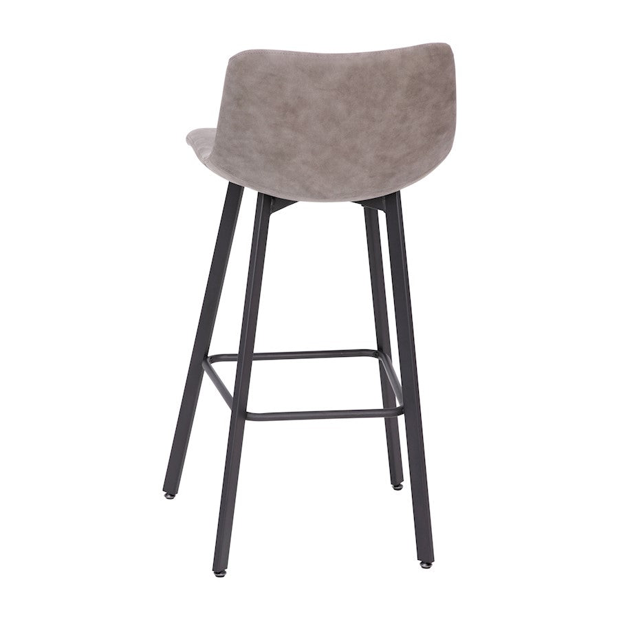 Flash Furniture Caleb 30" Stool, Pack Of 2, Gray /Black