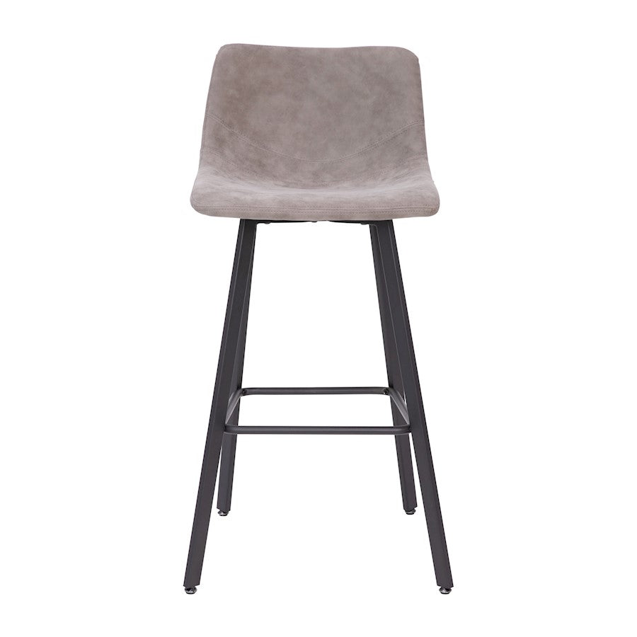 Flash Furniture Caleb 30" Stool, Pack Of 2, Gray /Black
