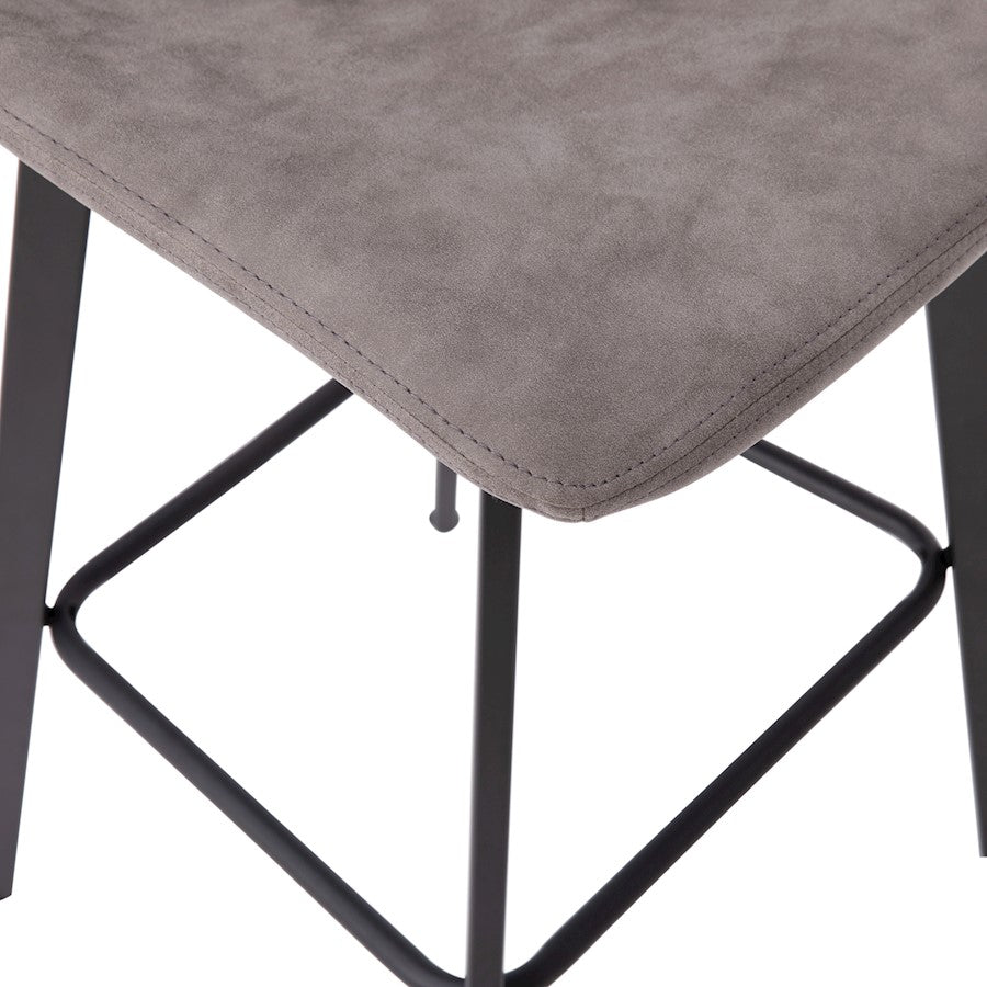 Flash Furniture Caleb 30" Stool, Pack Of 2, Gray /Black