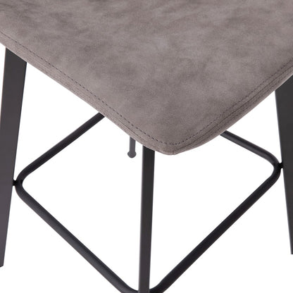 Flash Furniture Caleb 30" Stool, Pack Of 2, Gray /Black