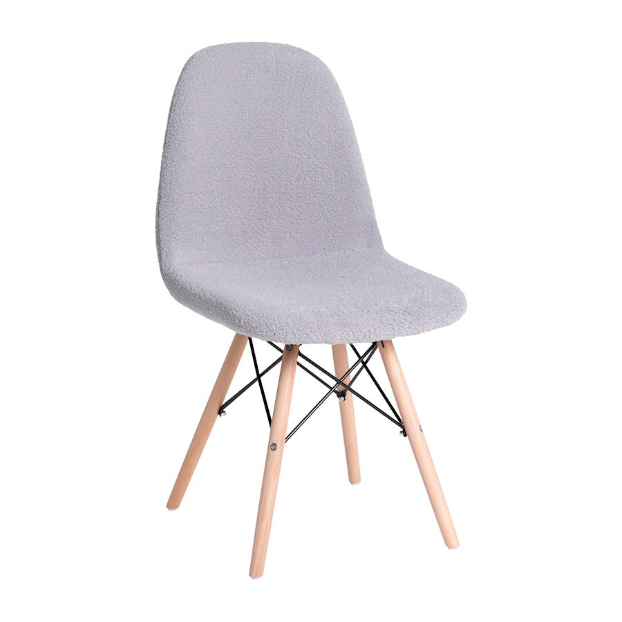 Flash Furniture Zula Faux Sherpa Chair, Gray